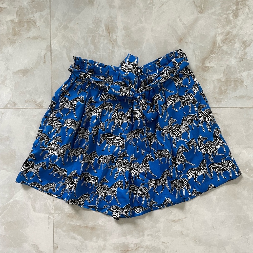 Zara Blue Zebra Shorts